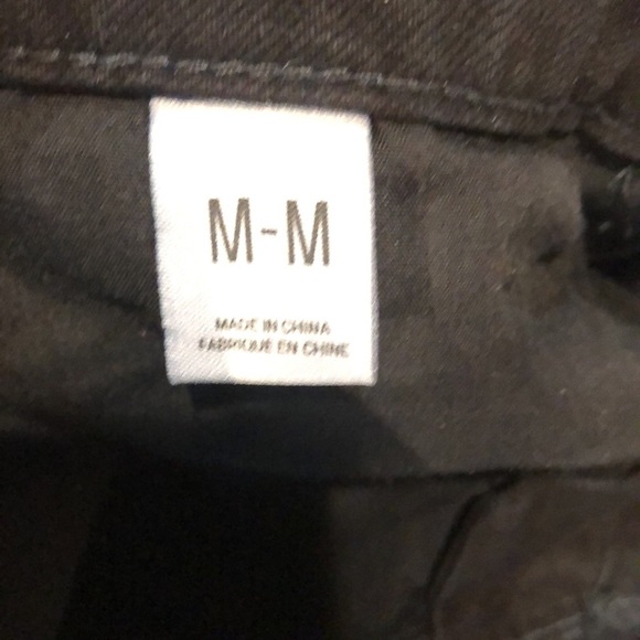 Like new urban outfitters BDG black denim maxi skirt slit two waist option M - Picture 8 of 9